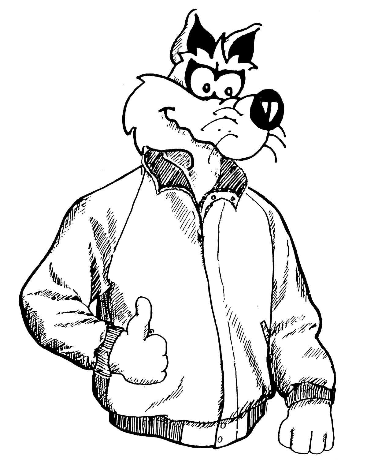 Wyle E. thumbs up